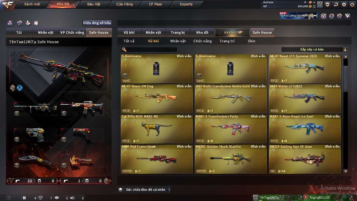 shop acc cf uy tin gia re